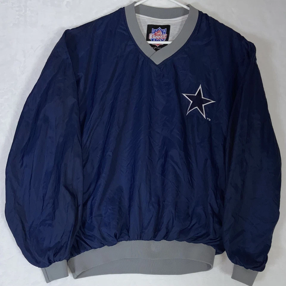 De colección Dallas Cowboys Game Day T.F.G. Jersey Grande Azul Troy Aikman Años 90 Foto 1 de 4