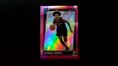 2022 Chronicles Donruss Draft Picks Rated Rookie Kendall Brown Pink Prizm - Image 1 of 2