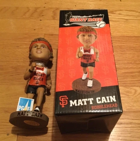 Matt Cain BOBBLEHEAD 2012 San Francisco Giants Race Cover