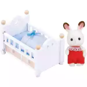 Sylvanian Families DF-13 Chocolate Conejo Bebé Conjunto Época Japón - Imagen 1 de 2