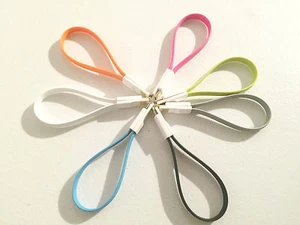 MAGNETIC 8" FLAT NOODLE USB Data charger Cable micro FOR samsung galaxy s6 s7 - Picture 1 of 10