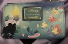 Disney The Little Mermaid Ariel Beach Portrait Loungefly Wallet NEW NWT