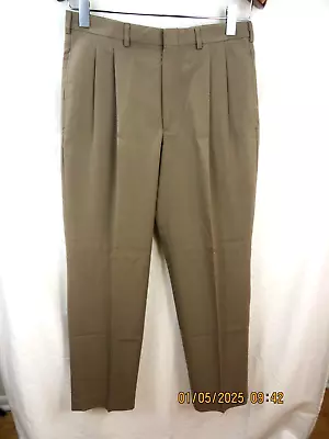JOHN HENRY SZ 34 X 30 Polye/Rayon/Acrylic Khaki Beige Men's Dress Pants Trousers - Image 1 of 4
