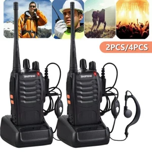 2/4x Baofeng Walkie Talkie 5KM BF-88E Radiotelefony Radiotelefon ręczny 16 kanałów - Zdjęcie 1 z 20