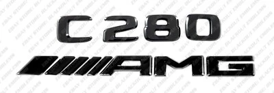 Maletero emblemas negro brillante para Mercedes-Benz C280 AMG W202 W203 W204 W205 W206 Foto 1 de 4