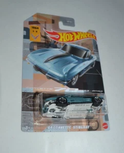HOT WHEELS 2022 COREVETTE SERIES 3/8 - ' 64 CORVETTE STINGRAYMETALLIC LIGHT BLUE - Picture 1 of 6