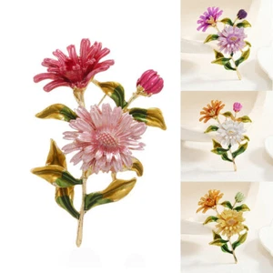 Corsage Painted Oil Dripping Flower Brooch Creative Pin Fashion High-End - Picture 1 of 15