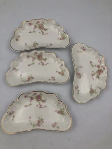 Set of 4 Vintage Johnson Brothers Pink Roses Flower Floral Trinket Dishes - Picture 1 of 5