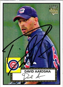 David Aardsma #193 Signed 2000 Bowman Heritage Baseball Card AUTO Cubs - Picture 1 of 2