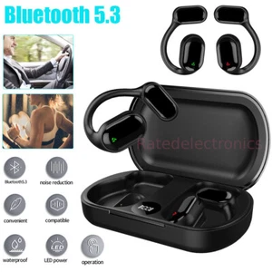 Cuffie wireless a conduzione ossea Bluetooth 5.3 auricolari sport all'aperto - Foto 1 di 12