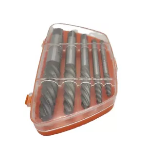5Pcs/Set Damaged Screw Extractor Easy Out Set Bolt Stud Remover Tools Kit SAE - Bild 1 von 9