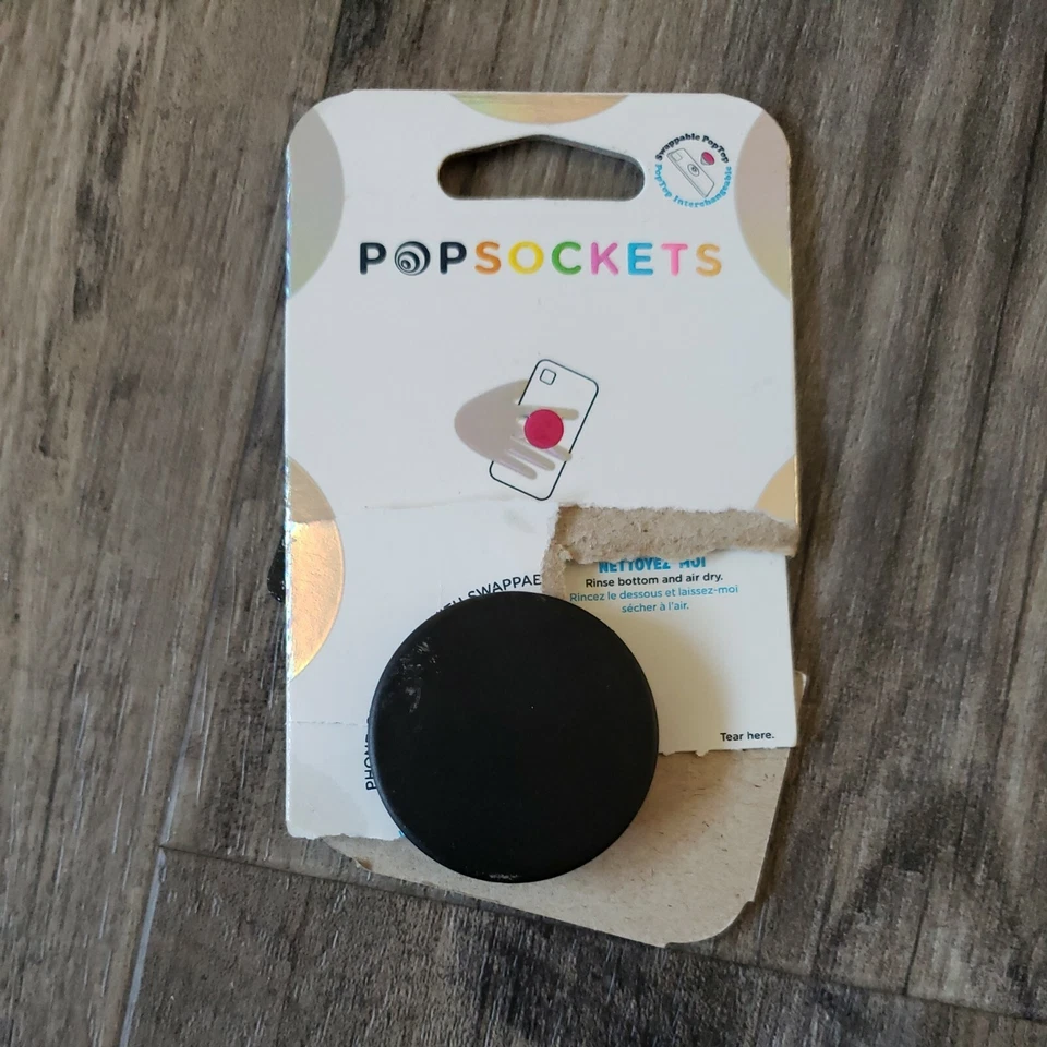 PopSockets: Collapsible Grip & Stand for Phones and Tablets - Black - Image 1 of 1