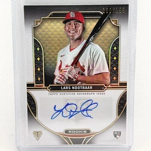 2022 Lars Nootbaar Topps Triple Threads Auto 160/199 RC RA-LN StL Cardinals - Picture 1 of 3