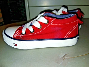 Tommy Hilfiger Lil Lawrence Red -Sneakers- Kids (Size 9) - Picture 1 of 5