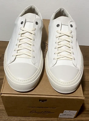 Good Man Brand Legacy Lo Top Men's 8.5 White Nylon Leather Logo Trim Sneakers - Image 1 of 4