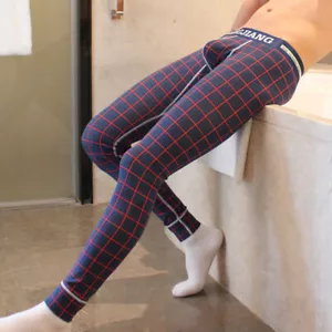 Winter Herren Thermohose lang Johns Baumwolle sexy Unterwäsche elastische Unterhose - Bild 1 von 17