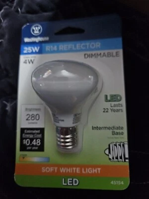 Dimmable Led Flood Lightbulb 25watt Equivalent R14 Soft White  - Image 1 of 4