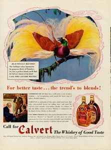 1939 Whiskey Alcohol Calvert Special Blended 30s Vintage Print Ad Birds Paradise - Picture 1 of 9