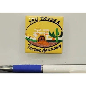 San Xavier ~ Tucson, AZ ~ Ceramic ~ Souvenir ~ Fridge magnet - Picture 1 of 2