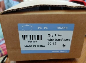 Eccpp Brake Pads 1 set with hardware 20-12. pad # 33 7101 FF 066588 1214 N20 - Bild 1 von 7