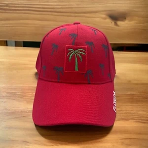 Adjustable Palm Tree Florida Hat Unisex Baseball-Style Cap Hat Sports Outdoor - Picture 1 of 4