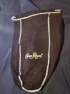 Crown Royal 1,75 l extra große schwarze Kordelzugbeutel 12 Zoll XL - Bild 1 von 2