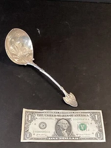 An Antique ‘Lotus Pattern’ Gorham sterling serving Spoon - Picture 1 of 6