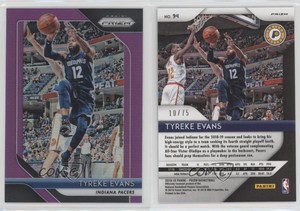 2018-19 Panini Prizm Purple Prizm /75 Tyreke Evans #94