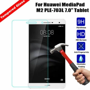 2Pcs For Huawei Mediapad T1 T3 M5 M6 Tablet 9H Tempered Glass Screen Protector - Picture 1 of 30
