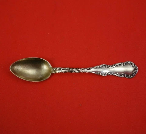 Louis XV by Whiting-Gorham Sterling Silver Demitasse Spoon Gold Washed 4" Cover