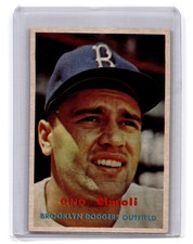 1957 Topps Set Break Gino Cimoli Brooklyn Dodgers #319