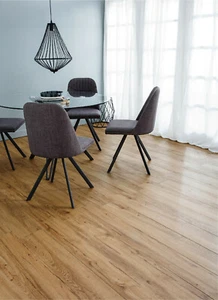 Distressed Oak HYBRID CLICK LOCK flooring LUXURY VINYL wood COMMERCIAL FLOOR DIY - Picture 1 of 12