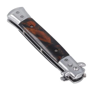 Switchblade Oil Hair Comb Stainless Steel Automatic Spring Folding Comb Fold HB0 - Picture 1 of 12