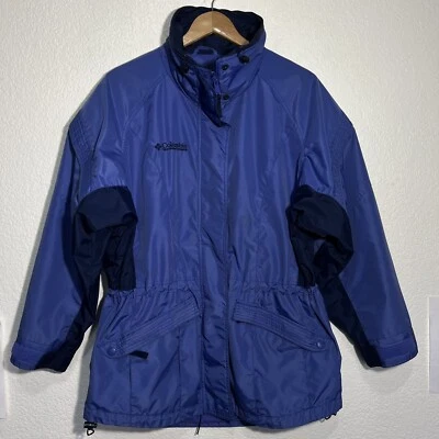 Chaqueta Parka Gizzmo Columbia Mujer M Azul Exterior Gorpcore Cincha Cremallera/A Presión Senderismo Foto 1 de 4