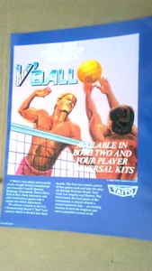 VOLANTINO PUBBLICITARIO V-BALL Taito 8x11-L@@K! - Foto 1 di 2