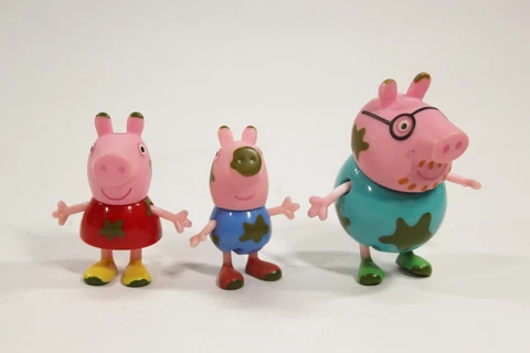 Peppa Pig Muddy Puddles Figure Daddy George & Peppa Pig Lot of 3 Cover