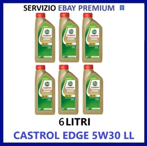 OLIO MOTORE AUTO CASTROL EDGE TITANIUM FST 5W30 LL -6 LT LITRI - Foto 1 di 1