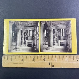 Rosslyn Chapel Roslin Scotland Stereoview G.W. Wilson ancien c1860 Y12919 - Photo 1/5