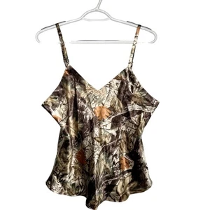 Cabelas Camouflage 100 % Seide Trägertop Damen Medium Festival Country Cowgirl y2k - Bild 1 von 6