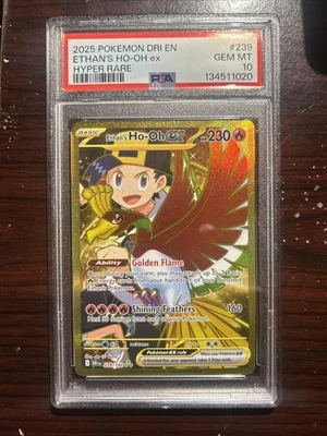 PSA 10 Ethan's Ho-Oh ex 239/182 Sv10: Destined Rivals Holo - Image 1 of 2