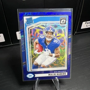 2024 Panini Donruss - Rated Rookie Malik Nabers #383 Optic Preview Blue Scope... - Bild 1 von 2