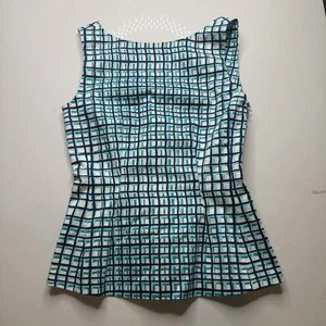 Neu Kate Spade New York Tatiana blau grün Schößchen Top Shirt Bluse Größe XS neu mit Etikett - Bild 1 von 6