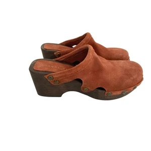Gianni Bini Maggie Damen Clogs Pantoletten Wildleder Kupferfarben Größe 7,5 M - Bild 1 von 7