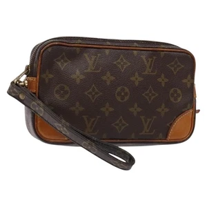 Auténtico bolso clutch Louis Vuitton con monograma Marly Dragonne PM M51827 LV ep9936 - Imagen 1 de 19