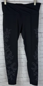 LULULEMON Always On High-Rise Tight 28” Flocked Everlux Black LW5BWSS Size 10 - Picture 1 of 8