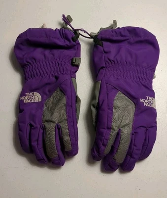 Luvas de esqui/neve North Face meninas jovens/júnior roxas Montana impermeáveis/médias - Imagem 1 de 4