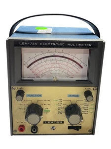 Vintage LEADER LEM-73 ELECTRONIC MULTIMETER - Picture 1 of 3