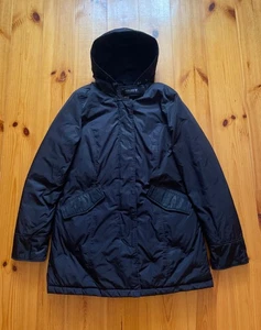 Woolrich Women's Parka Jacket Full Zip Hooded Black Size: L - Picture 1 of 10