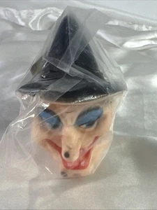 Darice Vintage Bambola Testa Faccia di Strega NUOVO Forniture Artigianali 3 3/4" Testa di Strega Rara - Foto 1 di 1