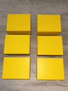 Invicta Empty Yellow Presentation Watch Box Case With Pillow & Cloth 6 Pieces - Picture 1 of 12